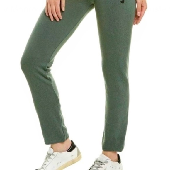 NWT Monrow Jogger Sweatpants Green black cluster Hearts M not yet preloved - Picture 12 of 12